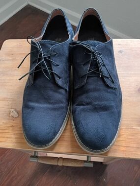H&M Navy Suede Chukka Boots